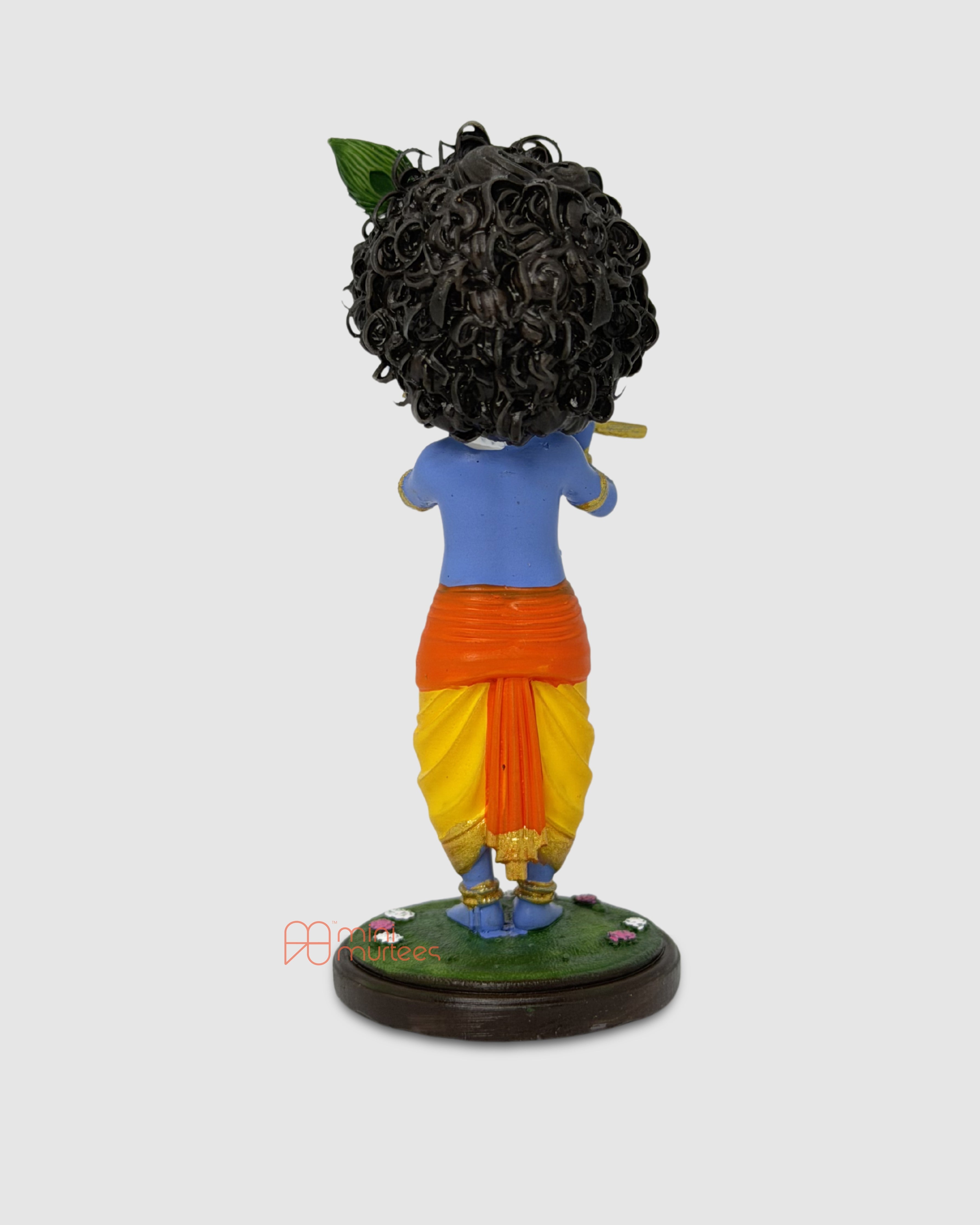 Little Krishna with Flute – Hand-Painted